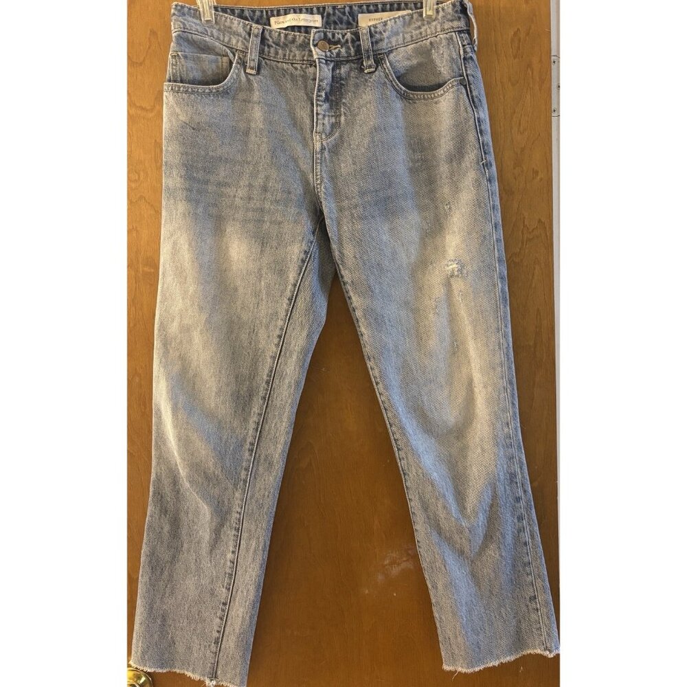 Pilcro & The Letterpress Hyphen Mid Rise Jeans Blue Size 28 Anthropologie